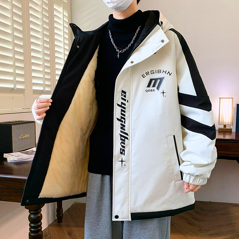Street Fashion Youth - เสื้อแจ็คเก็ตบุขนหนานุ่มสำหรับผู้ชายแฟชั่น รุ่นปี 2026 ฤดูใบไม้ร่วง ฤดูหนาว สไตล์ลำลอง