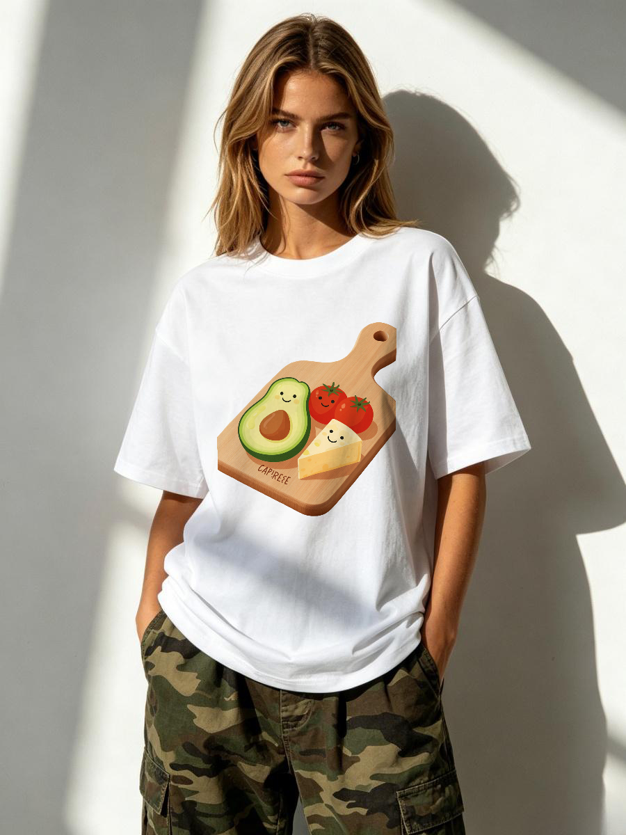 Street Fashion Urban - เสื้อยืดผู้หญิง โอเวอร์ไซส์ ทรงหลวม สไตล์กรันจ์ ฮิปฮอป สตรีทแฟชั่น