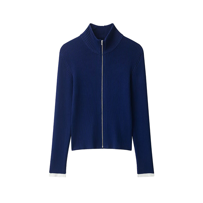 Street Fashion Youth - เสื้อสเวตเตอร์ผู้หญิง ฤดูใบไม้ร่วง 2026 แฟชั่นใหม่ เสื้อคาร์ดิแกนถักยืดหยุ่นทรงเข้ารูป เสื้อสเวตเตอร์ผู้หญิงสไตล์ชิคสำหรับวัยรุ่น