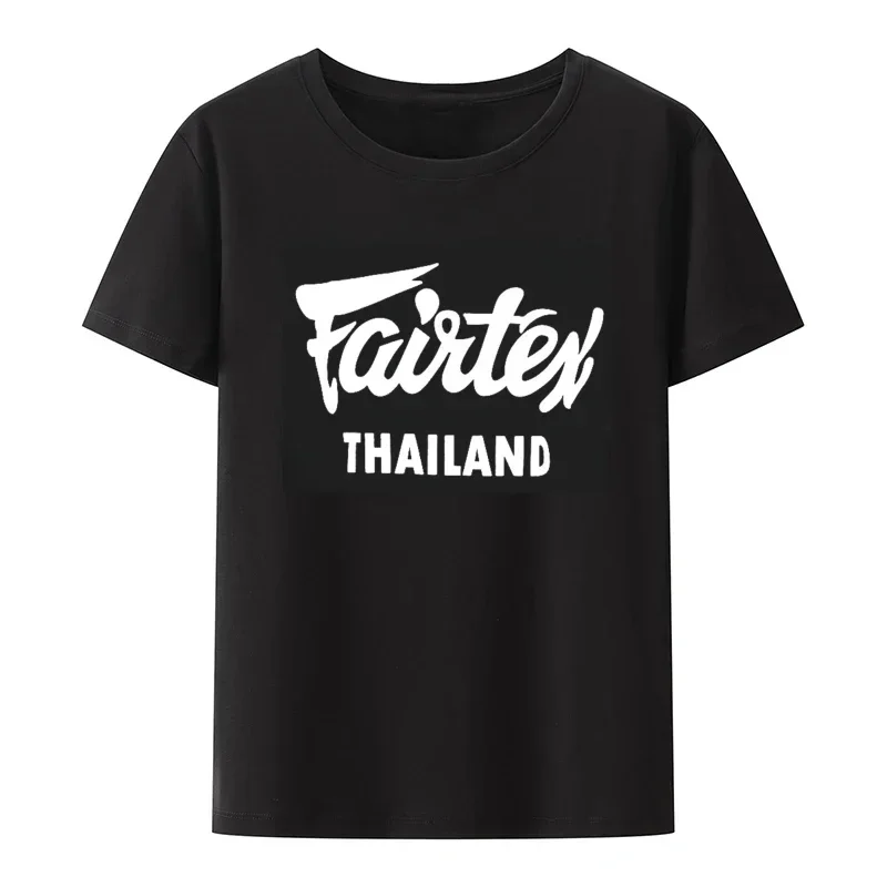 Street Fashion Thailand - Fairtex Thailand เสื้อยืดสีดํา Casual Muay Thai
