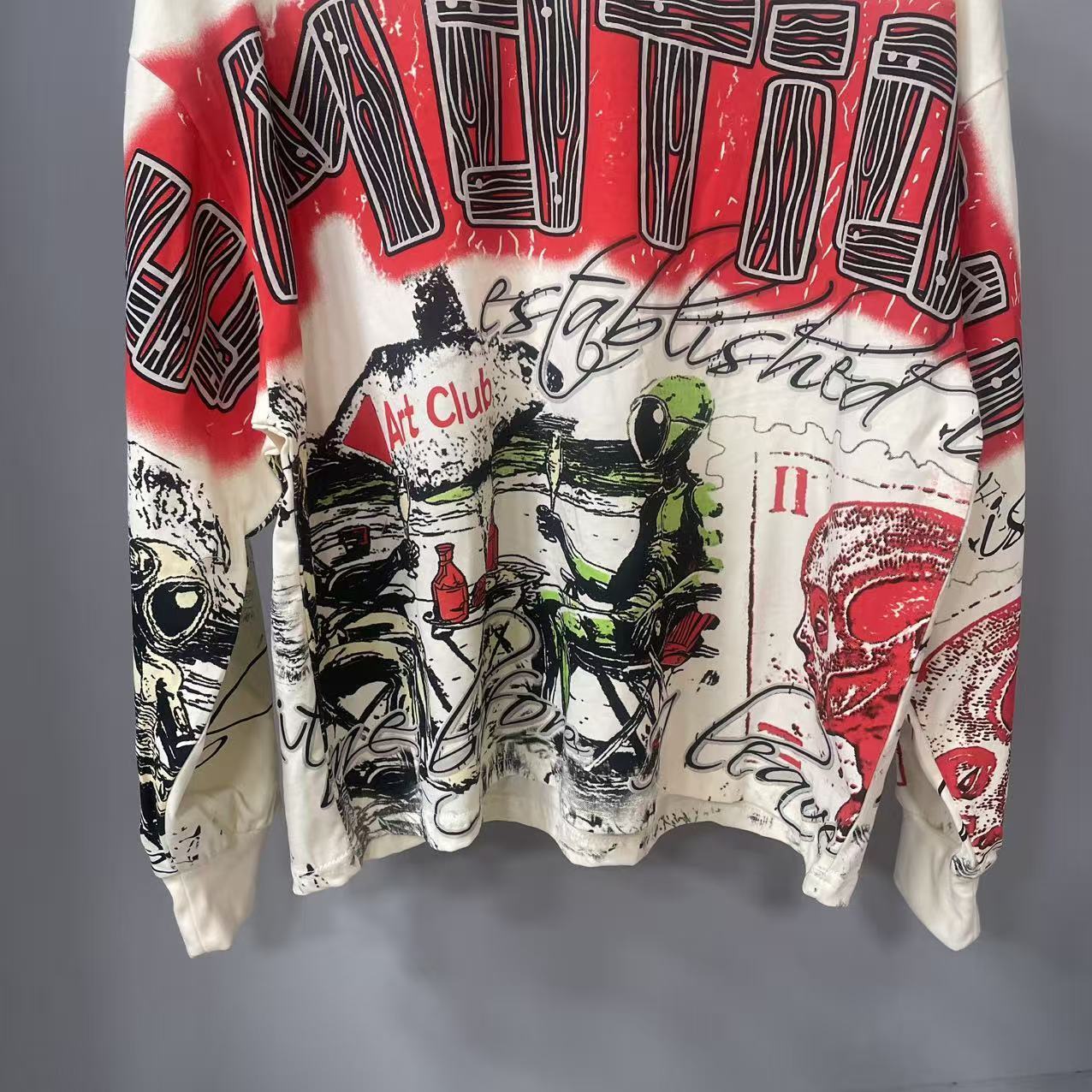 เสื้อยืดแขนยาวดีไซน์เนอร์คุณภา - Street Fashion Style บทวิจารณ์และราคา