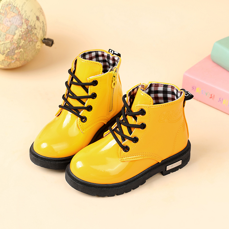 2025 ใหม่ฤดูหนาวรองเท้าเด็ก PU - Street Fashion Boy บทวิจารณ์และราคา