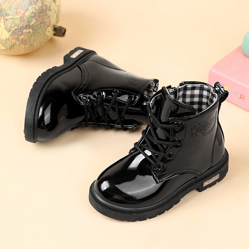 2025 ใหม่ฤดูหนาวรองเท้าเด็ก PU - Street Fashion Boy บทวิจารณ์และราคา