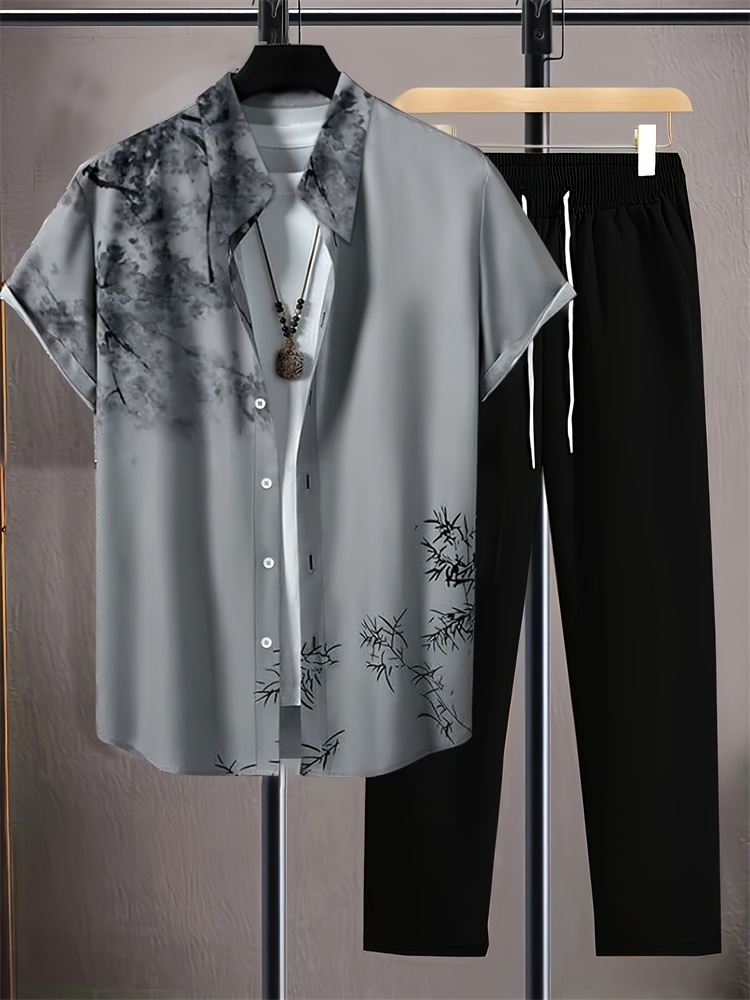 ชุดเสื้อผ้าผู้ชายลายทางพิมพ์ลา - Street Fashion Urban บทวิจารณ์และราคา