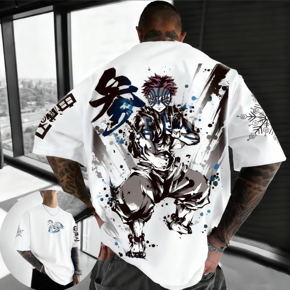 เสื้อยืดลายอนิเมะ Demon Slayer - Street Fashion Kids บทวิจารณ์และราคา