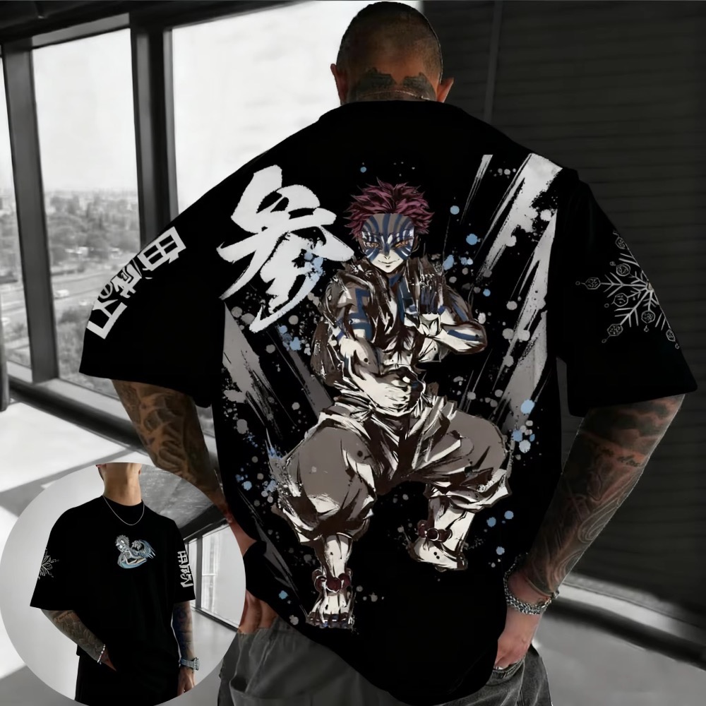 เสื้อยืดลายอนิเมะ Demon Slayer - Street Fashion Kids บทวิจารณ์และราคา