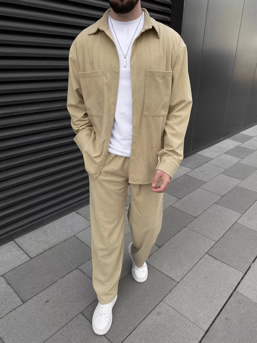 ชุดเซ็ตสองชิ้นผ้าลูกฟูกสำหรับผ - Street Fashion Style บทวิจารณ์และราคา