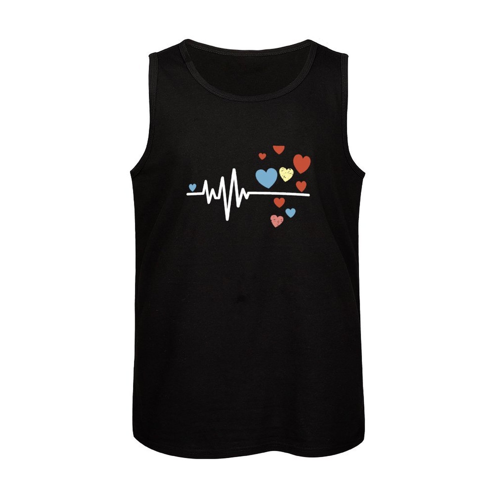 เสื้อกล้ามลายหัวใจเต้นรำแห่งคว - Street Fashion Urban บทวิจารณ์และราคา