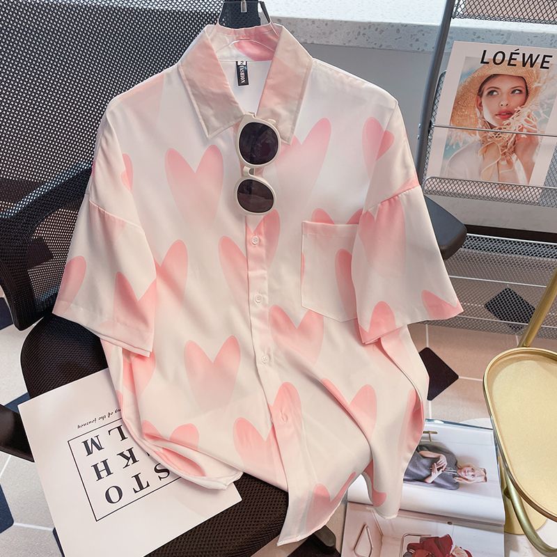 เสื้อเชิ้ตแขนสั้นพิมพ์ลายสไตล์ - Street Fashion Youth บทวิจารณ์และราคา