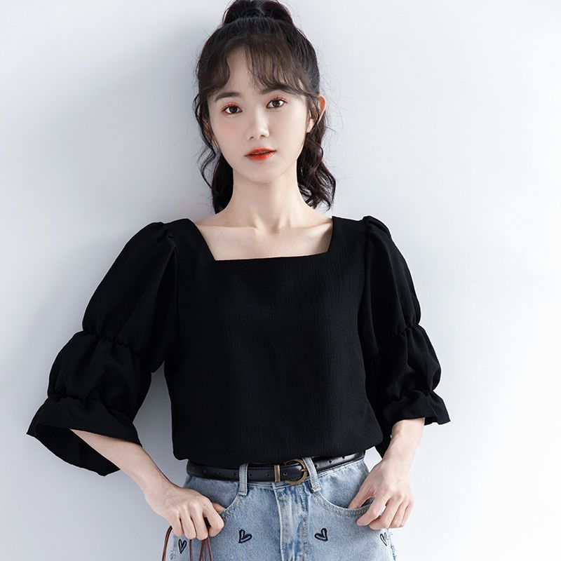 เสื้อเชิ้ตแขนสั้นจีบแบบเกาหลี  - Street Fashion Youth บทวิจารณ์และราคา